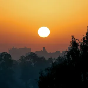 sunset over egypt