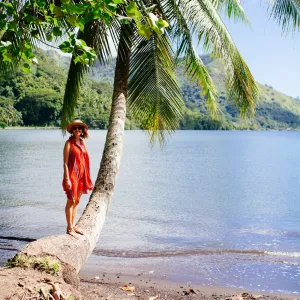 woman on hawaiian beach